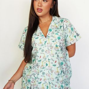 Ramen Jersey Knit Cotton Short PJ Set