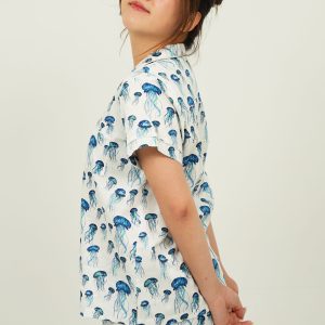 Jellyfish Cotton Short Pajama Set