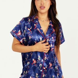 Santa's Workshop Short Satin PJ Set