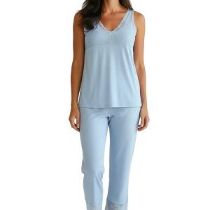 Leslie Tank Camisole Cropped Pajama Set