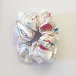 Seashells Satin Hair Scrunchie