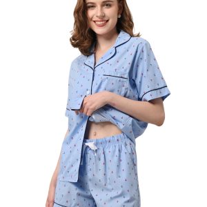 Woven Blue Anchor Print