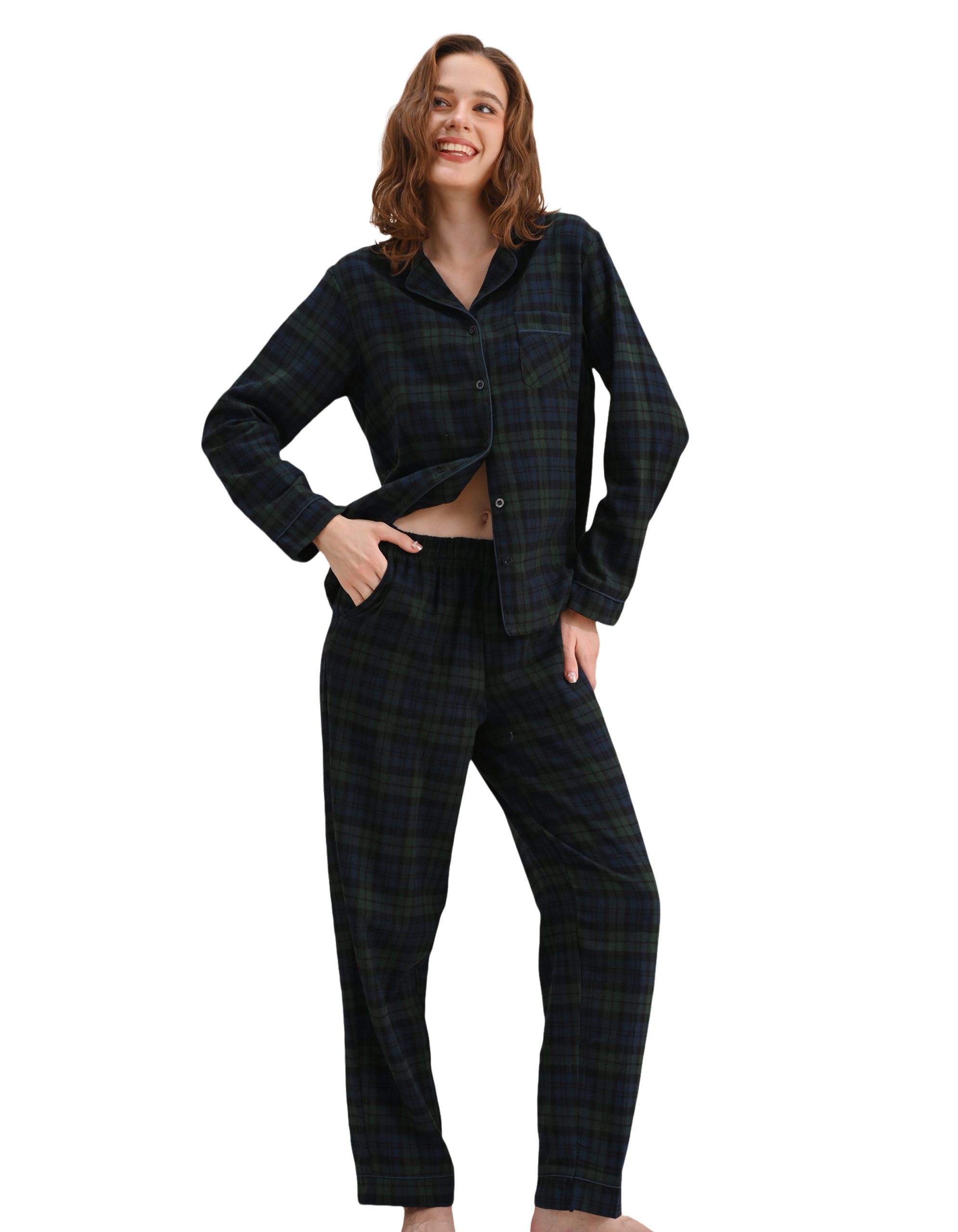 green-plaid-woven-cotton-pajama-set-front.jpg