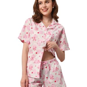 Woven Pink Polka Dot Bow