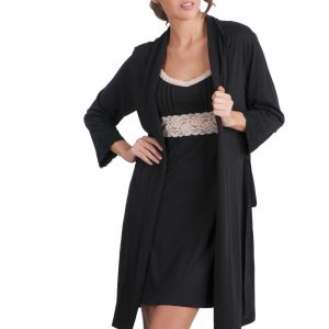 Sophie Basic 3/4 Sleeve Robe