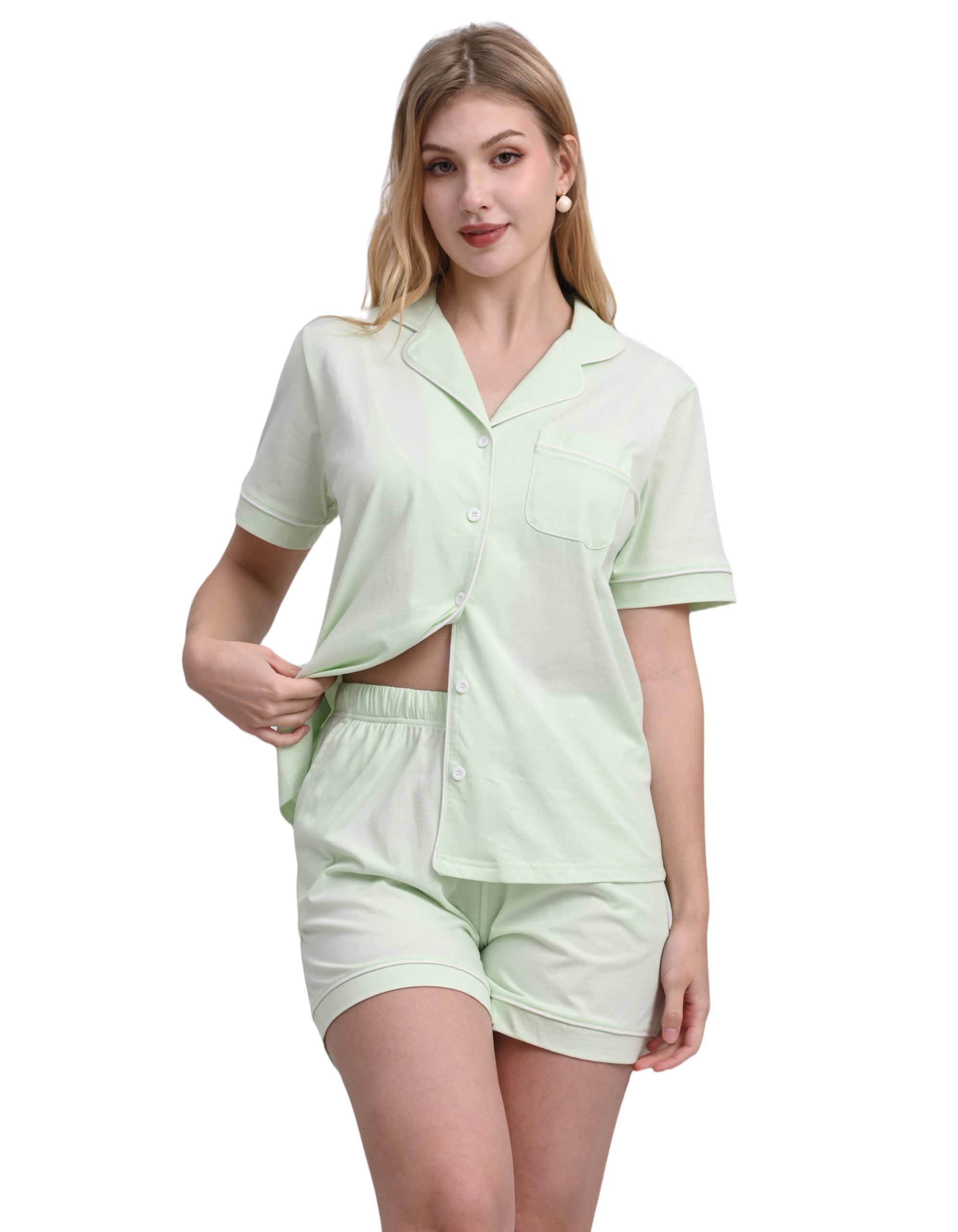 womens-sage-green-knit-cotton-pajama-set-short-sleeve-shorts-01-main.jpg